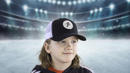 Hockey Moves Silhouette Player - Youth Baseball Cap
